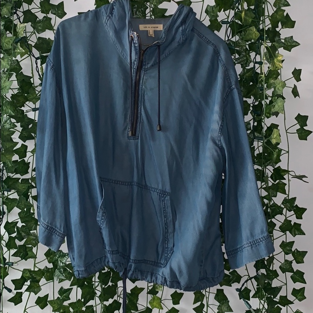 Denim hoodie